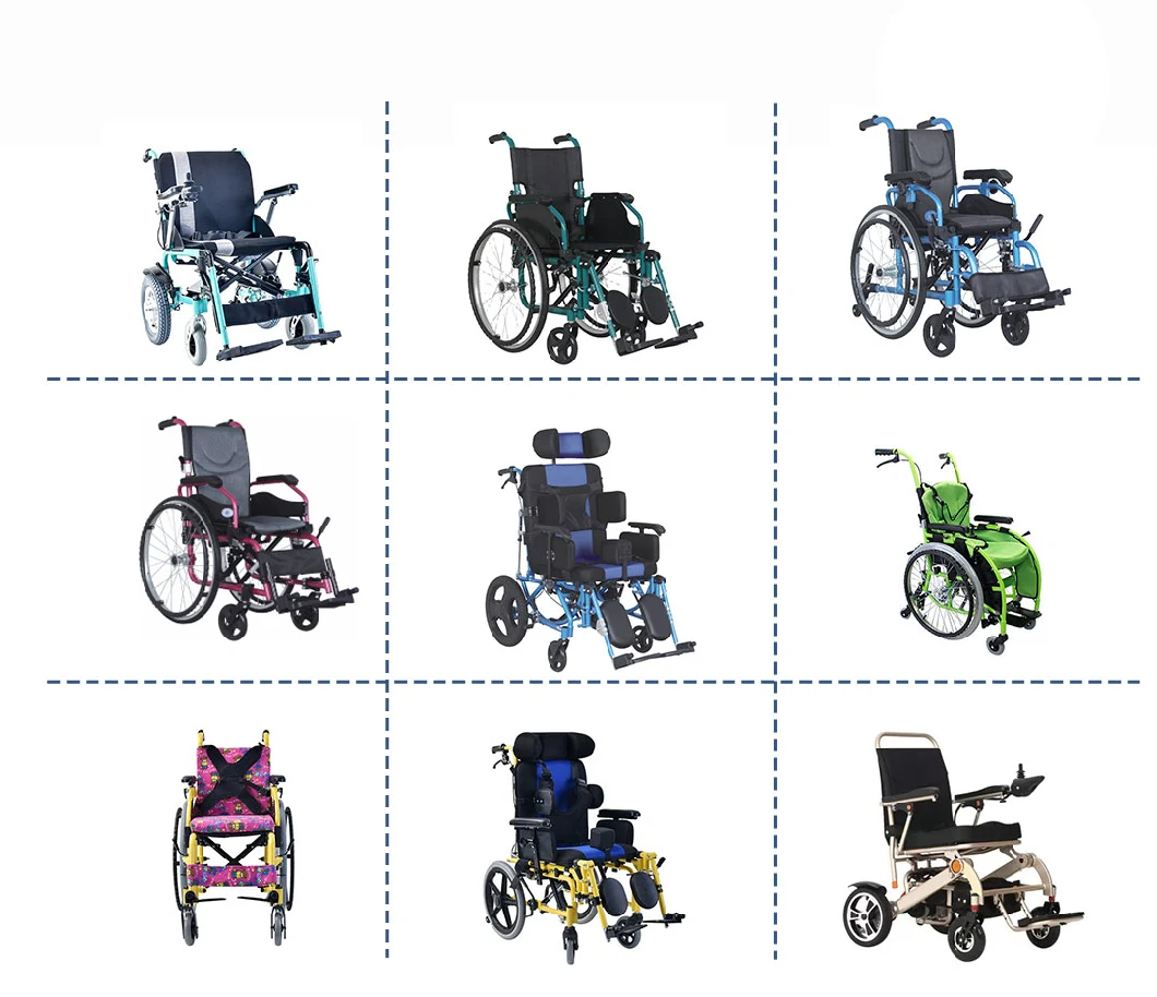 12&quot; Wheels Lightweight Portable Transport Folding Wheelchair for Disabled with Hand Brakes
