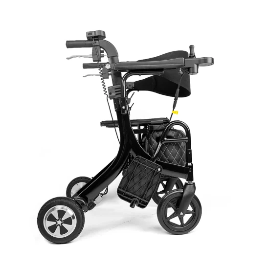 Lightweight Foldable Electric Wheelchair Walker Rollator for Elderly