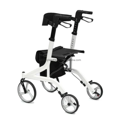 Wholesale Medical Health Care Outdoor Aluminum Lightweight Walking Aid Rollator Walker for Disabled