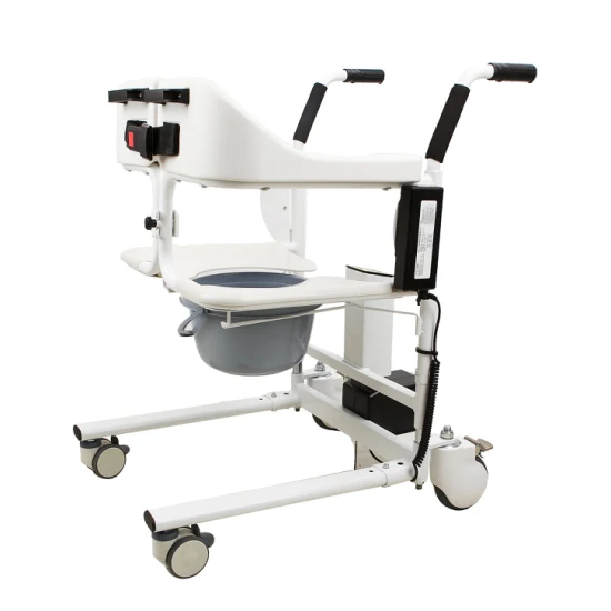 Transfer Lift Chair with Wheels Medical Shift Machine with Commode Toilet for Disabled Elderly