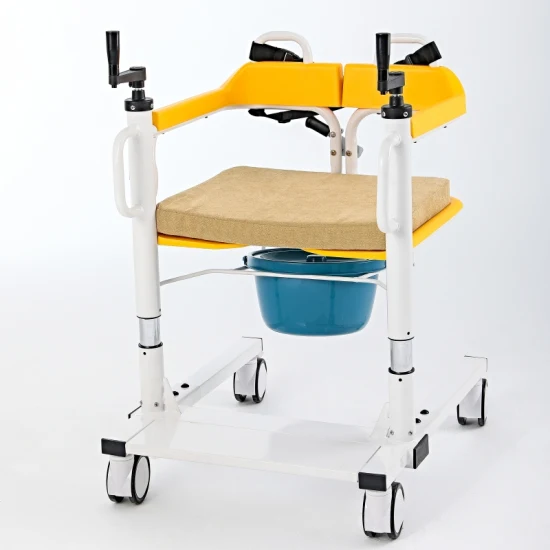 Water-Proof Shower Silla De Transferencia Transfer Lift Chair with Commode
